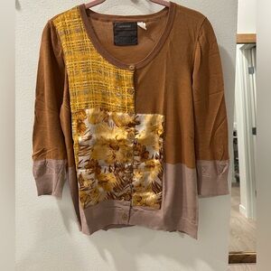 Anthropologie 3/4 sleeve cardigan —worn once!